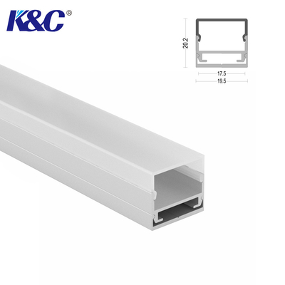 Guter Preis 6063 T5 legieren LED-Kanal-Verdrängungs-Spray-Beschichtung PMMA PC für Neonbeleuchtung Online