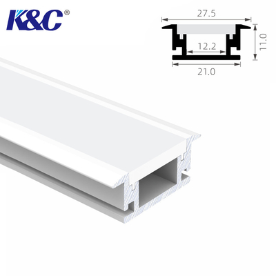 PMMA vertiefte LED-Streifen-Profil-Aluminiumverdrängung H11mm mit PC Diffusor