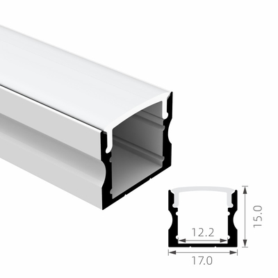 Legierung 6063 T5 führte Streifen-Aluminiumprofil-Verdrängung mit PC-Diffusor-Abdeckung