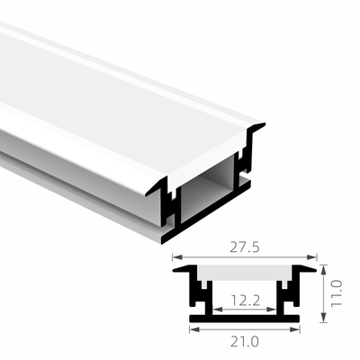 Guter Preis Streifen-Licht 6063t5 vertiefte geführte Aluminiumprofil Alu-Legierungs-Kanal-Wohnung verdrängte Online