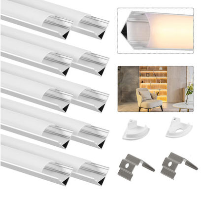Geführter Streifen-Aluminiumwohnungs-Profil-Ecken-Verdrängungs-Kanal 45 90 Grad-Winkel-Licht 16mm breit