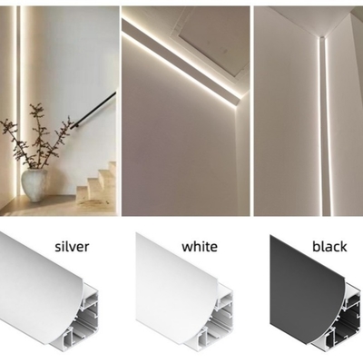 PC PMMA der Diffusor-LED Eckaluminiumanodisierungsende T5 profil-Legierungs-6063
